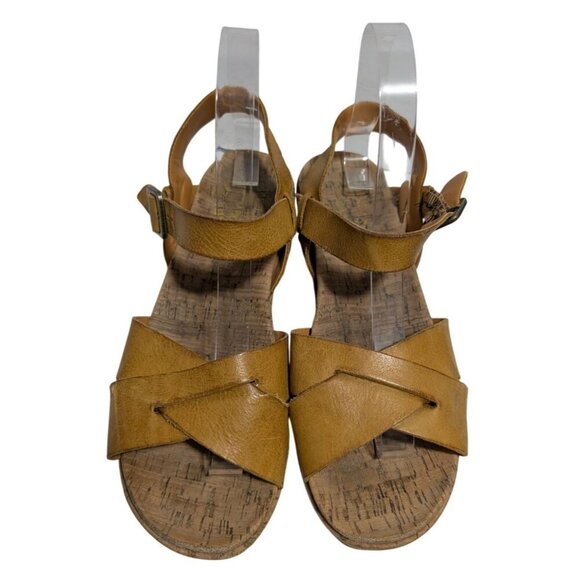 Korks By Kork-Ease Kalie Myrna Platform Wedge Leather Sandal Women's Size 8 - Picture 2 of 10